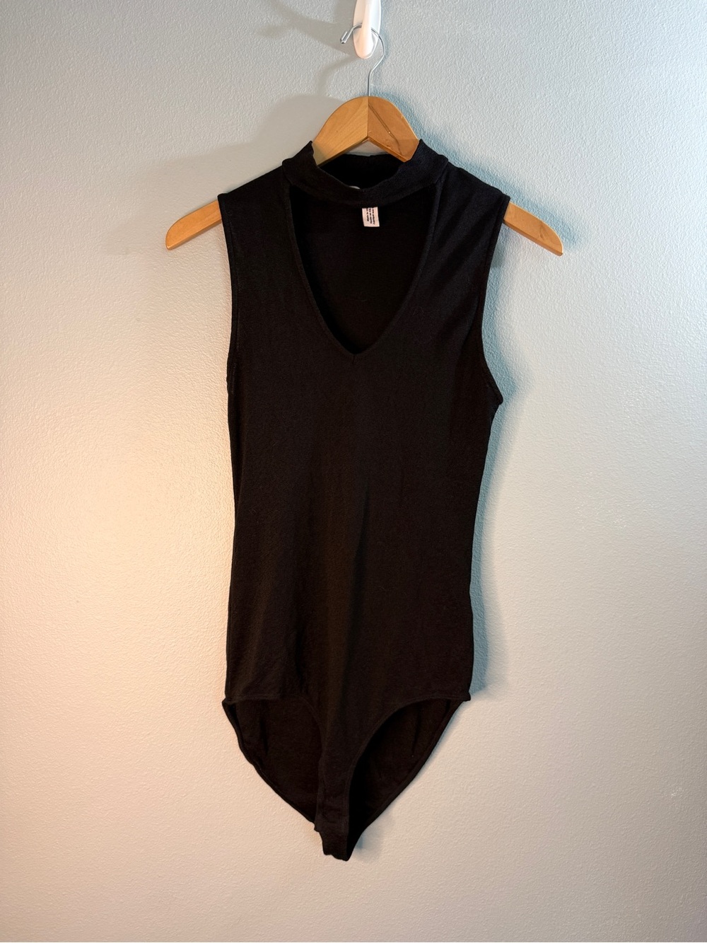 Michael Stars Black Choker Neck Bodysuit Size S - Picture 3 of 6